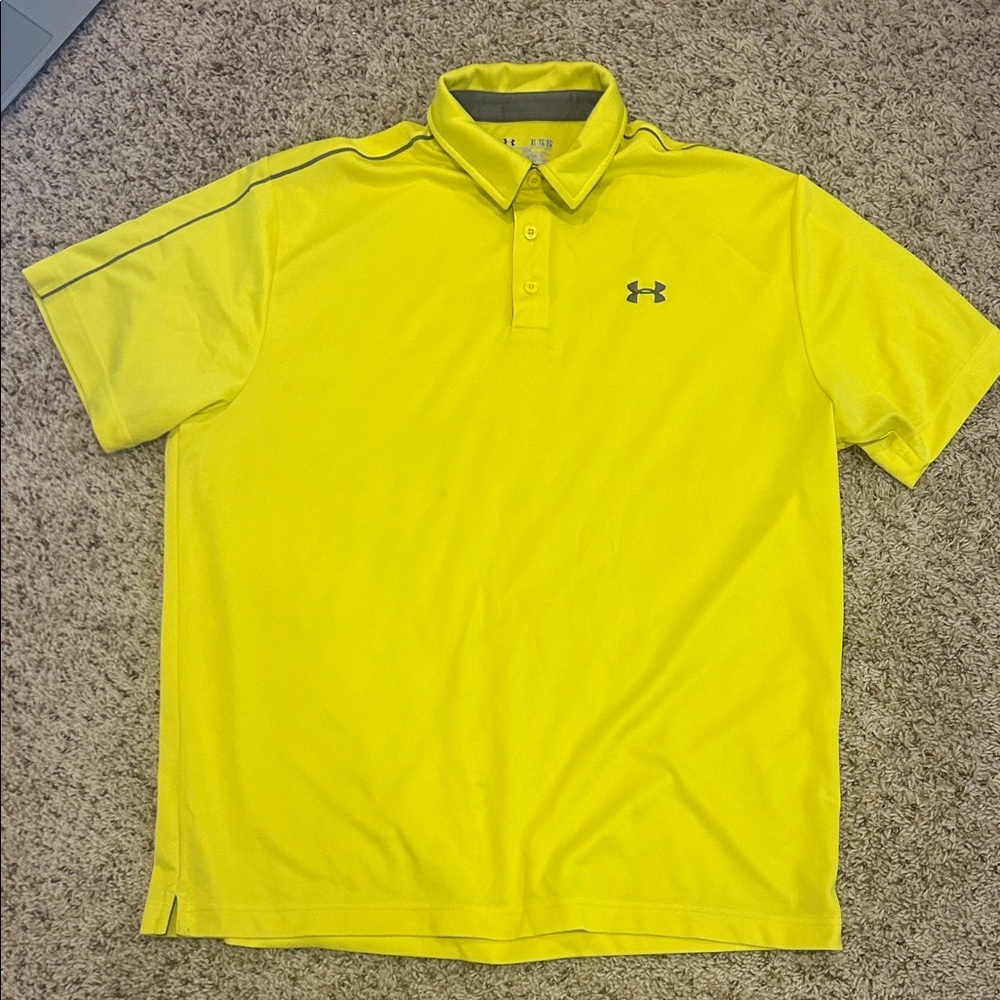 Under Armour Bright Yellow Performance Polo